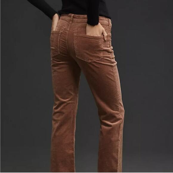 Pilcro Yaya Mid-Rise Crop Flare Corduroy Jeans Size 27 - Picture 2 of 13